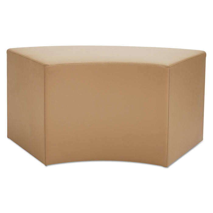 Alera WE Series Collaboration Seating, Arc Bench, 38.38w x 21d x 18h, Chestnut
