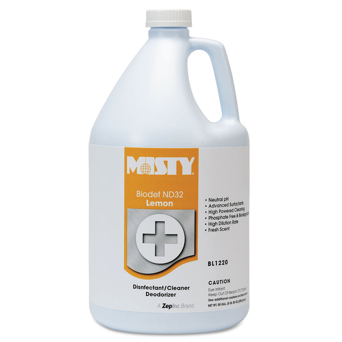 BIODET ND-32, Lemon, 1gal Bottle, 4/Carton