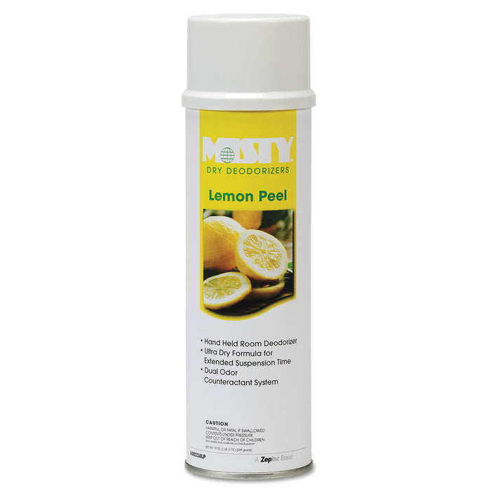 Handheld Air Deodorizer, Lemon Peel, 10 oz Aerosol, 12/Carton