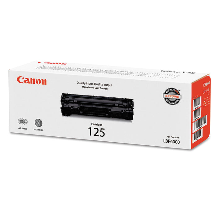 3484B001 (CRG-125) Toner, 1600 Page-Yield, Black