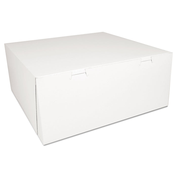 Bakery Boxes, White, Paperboard,14 x 14 x 6, 50/Carton
