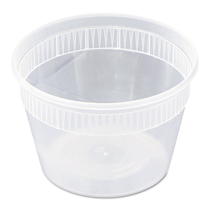 DELItainer Microwavable Combo, Clear, 16 oz, 2 x 2 x 2, 240/Carton
