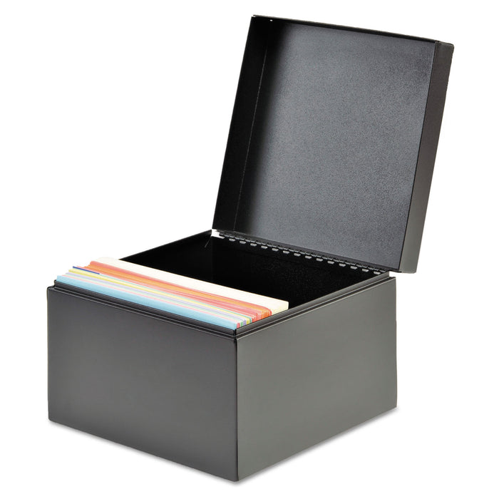 Index Card File, Holds 625 5 x 8 Cards, Black