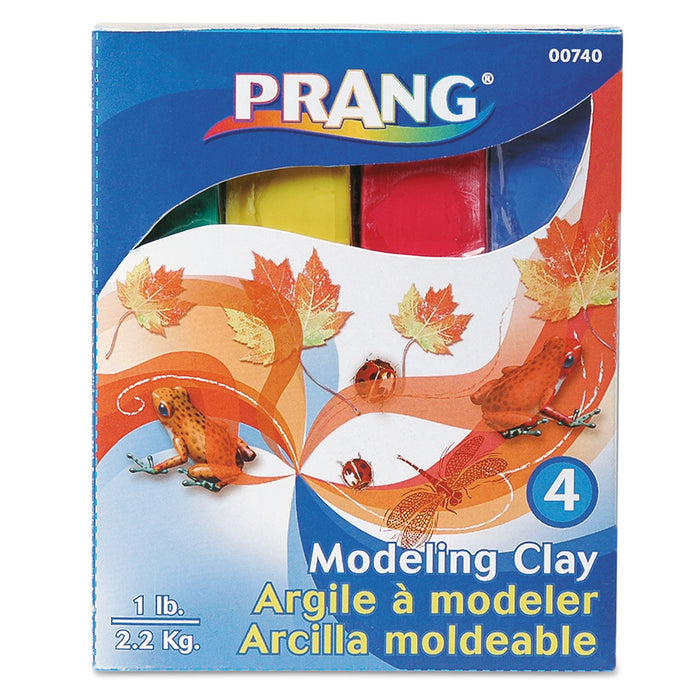 Modeling Clay Assortment, 1/4 lb each Blue/Green/Red/Yellow, 1 lb