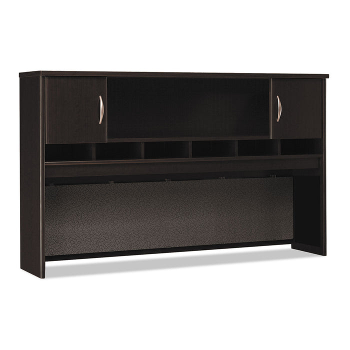 Envoy Series Hutch, 58w x 14.25d x 36.25h, Mocha Cherry