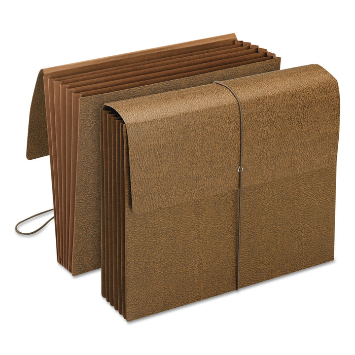 Classic Expanding Partition Wallets, 5.25" Expansion, 6 Sections, Letter Size, Redrope, 10/Box