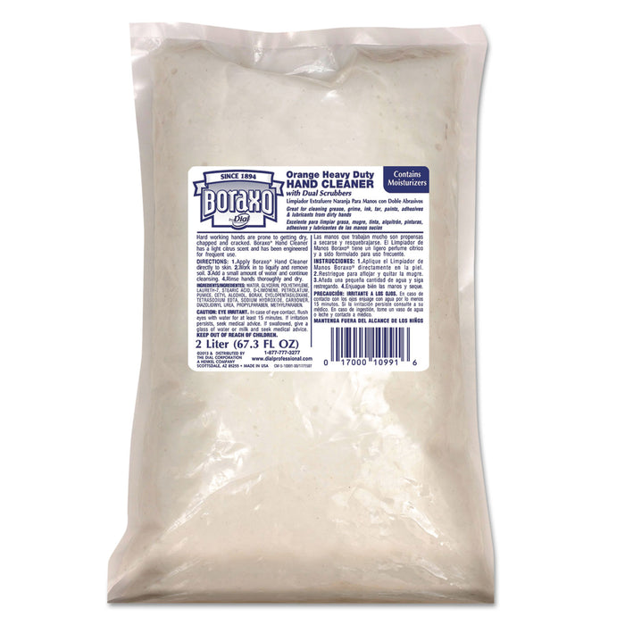 Orange Heavy Duty Hand Cleaner, 2 Liter Refill Bag, 4/CT