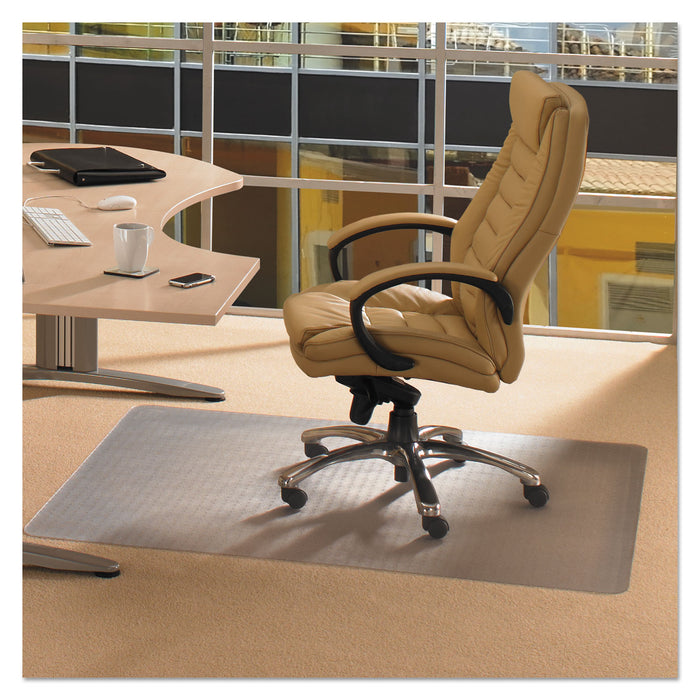 Cleartex Advantagemat Phthalate Free PVC Chair Mat for Low Pile Carpet, 53 x 45, Clear