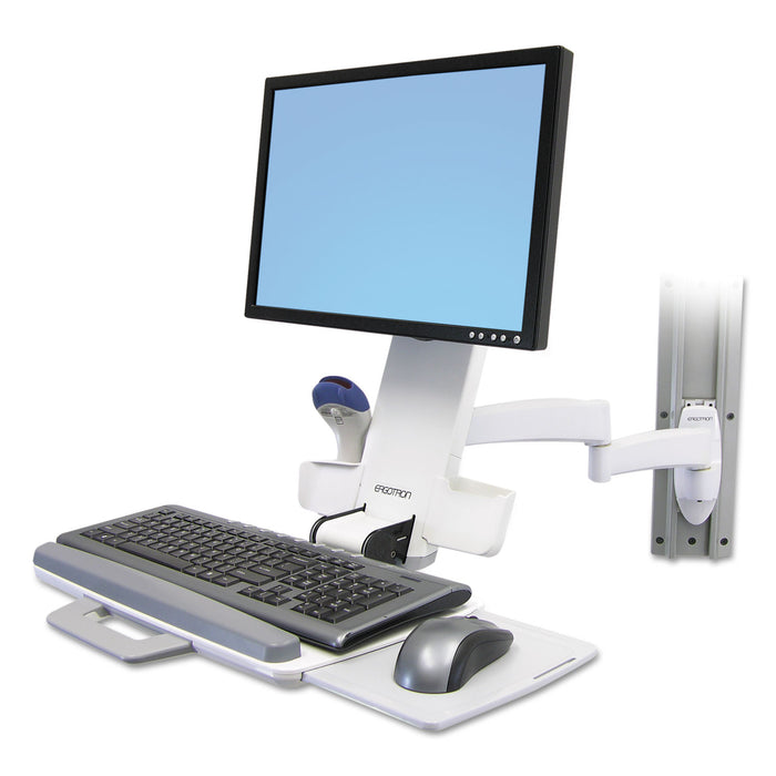 200 Series Combo Arm, 17.5w x 39d x 17.5h, White