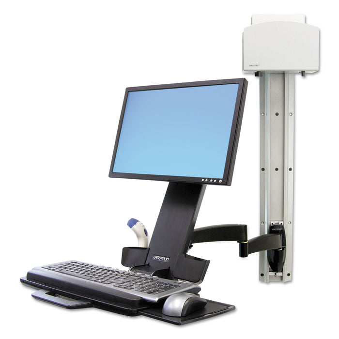 200 Series Combo Arm, 17.5w x 39d x 17.5h, Black