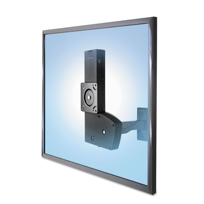 Glide Wall Mount, Light-Duty with Extension, 6.5w x 11d x 15h, Black