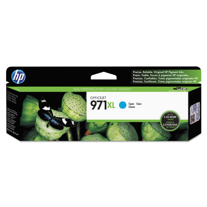 HP 971XL, (CN626AM) High Yield Cyan Original Ink Cartridge
