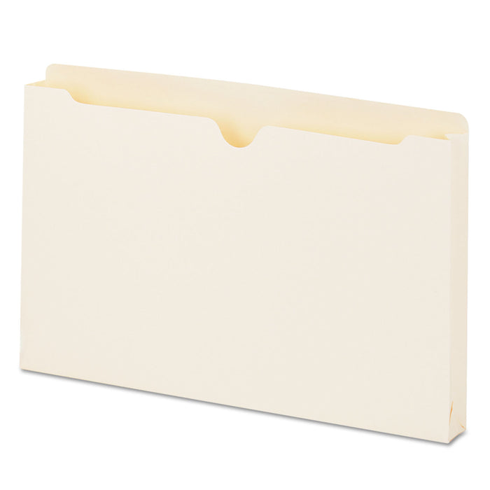Economical Manila File Jackets, Straight Tab, Legal Size, Manila, 50/Box