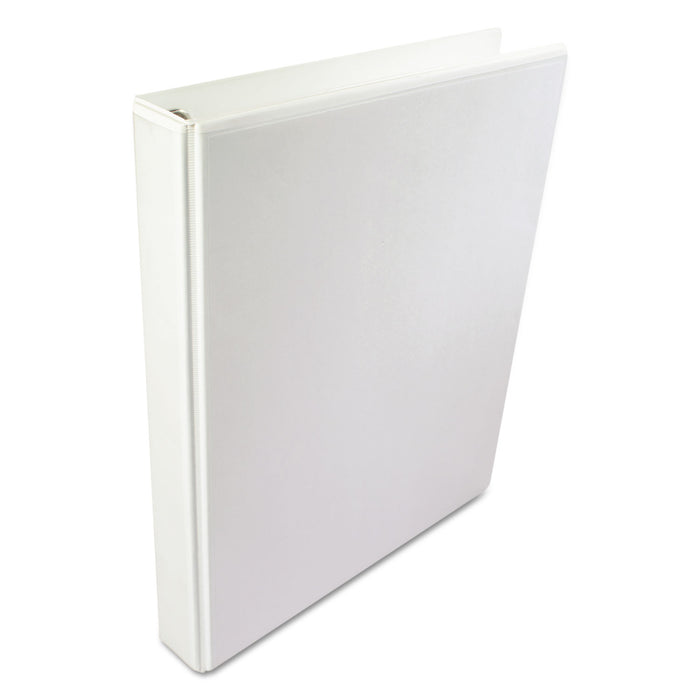 A4 International Round Ring View Binder, 4 Rings, 2" Capacity, 11.63 x 8.13, White