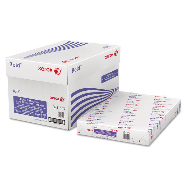 Bold Digital Printing Paper, 98 Bright, 24lb, 11 x 17, White, 500/Ream