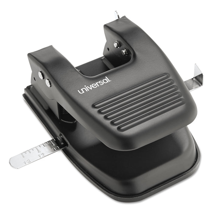 30-Sheet Two-Hole Punch, 9/32" Holes, Black
