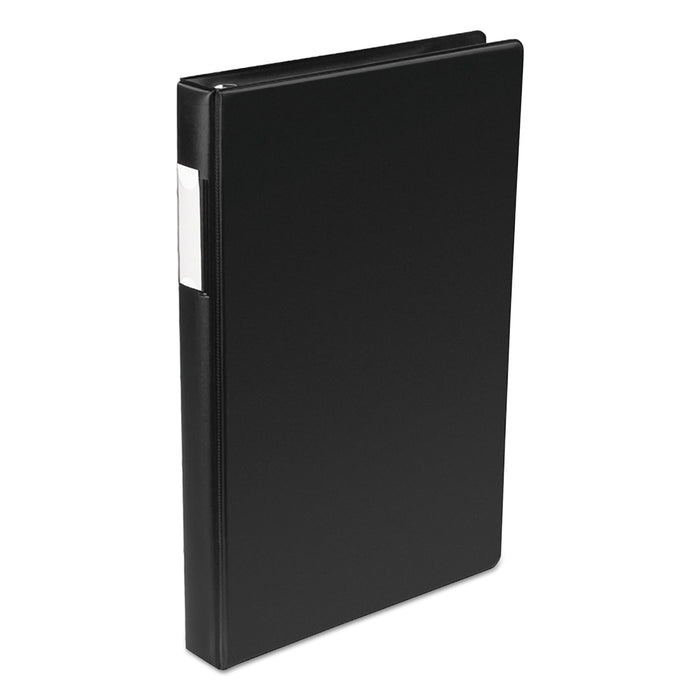 Legal Size Vinyl Round Ring Binder, 4 Rings, 1" Capacity, 14 x 8.5, Black