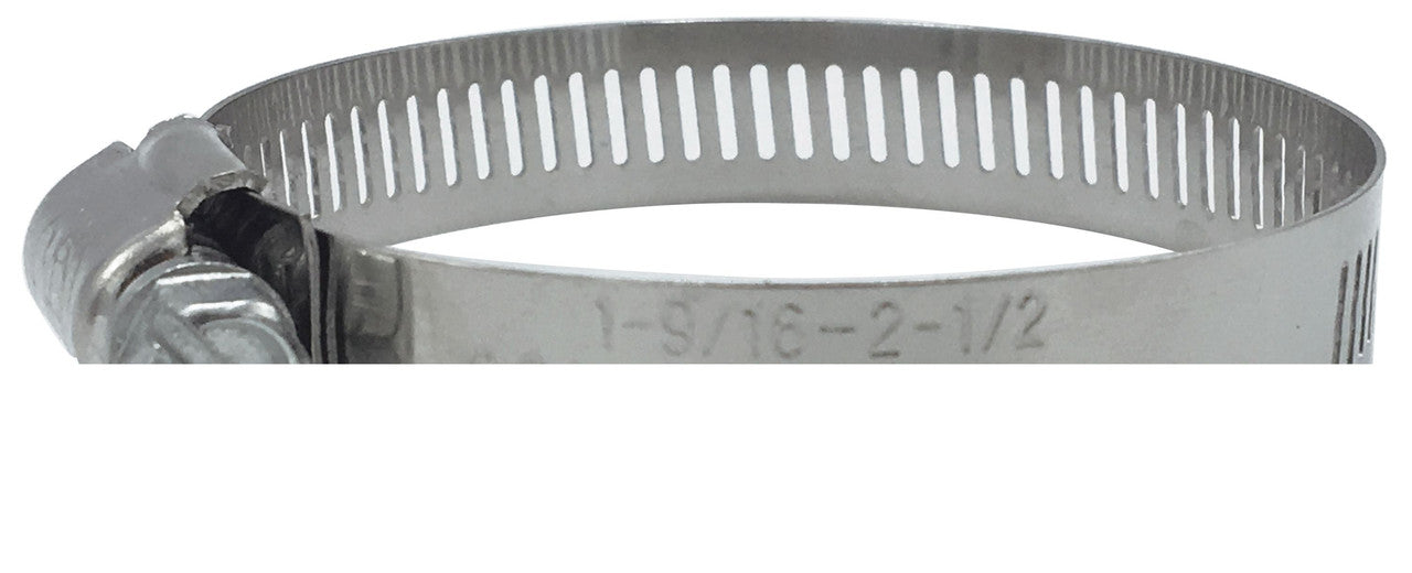 #8 1/2" Stainless Hose Clamp With Carbon Screw