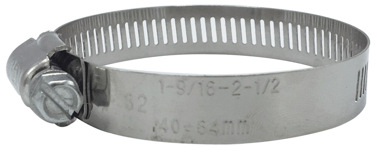#12 3/4" Stainless Hose Clamp With Carbon Screw