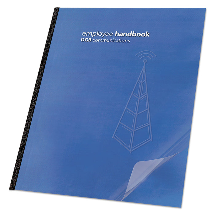 Clear View Presentation Binding System Cover, 11 1/4 x 8 3/4, Clear, 25/Pack