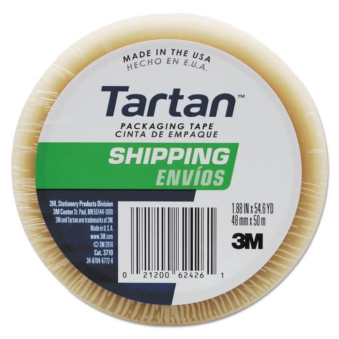 3710 Packaging Tape, 3" Core, 1.88" x 54.6 yds, Clear