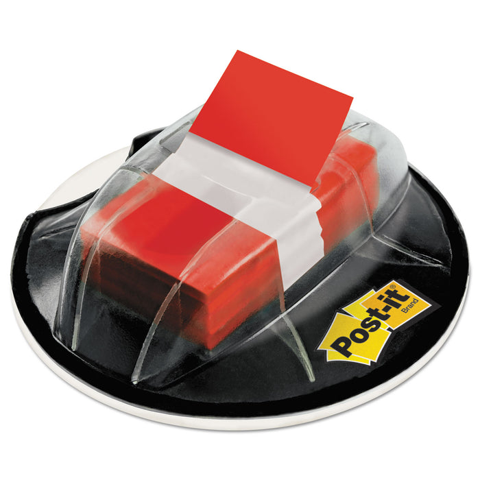 Page Flags in Desk Grip Dispenser, 1 x 1 3/4, Red, 200/Dispenser