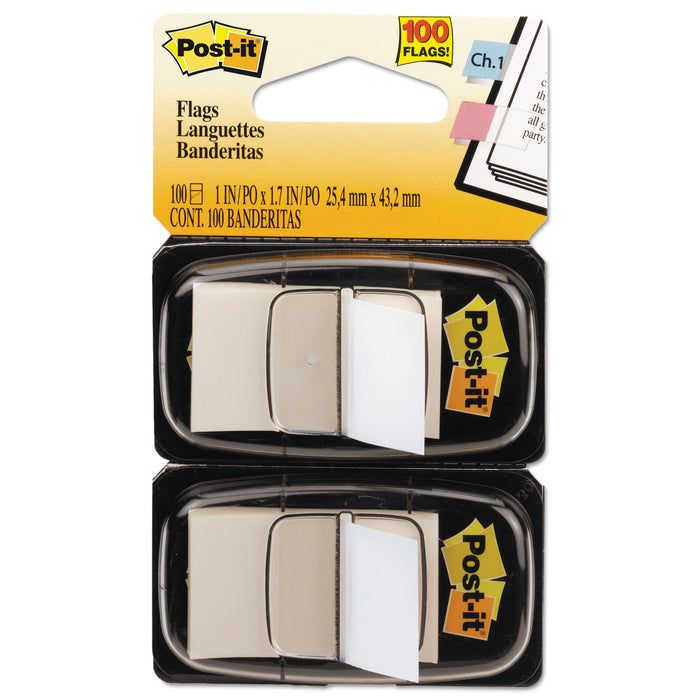 Standard Page Flags in Dispenser, White, 100 Flags/Dispenser