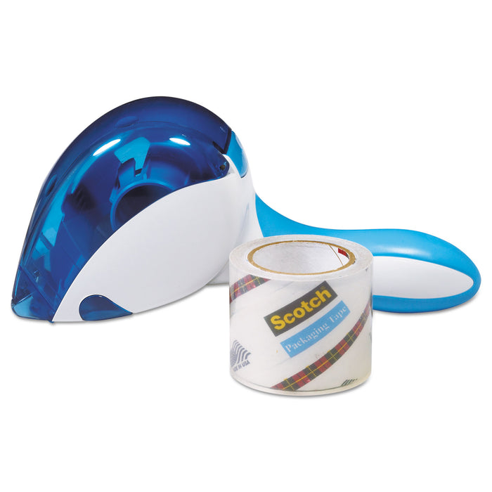 Easy Grip Tape Dispenser, 1 Dispenser & 1 Roll at 1.88" x 600"