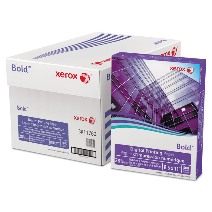 Bold Digital Printing Paper, 100 Bright, 28lb, 8.5 x 11, White, 500/Ream