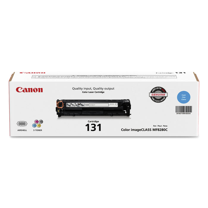 6271B001 (CRG-131) Toner, 1500 Page-Yield, Cyan