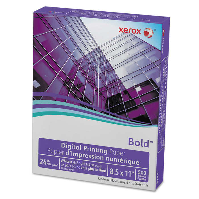 Bold Digital Printing Paper, 98 Bright, 24lb, 8.5 x 11, White, 500/Ream