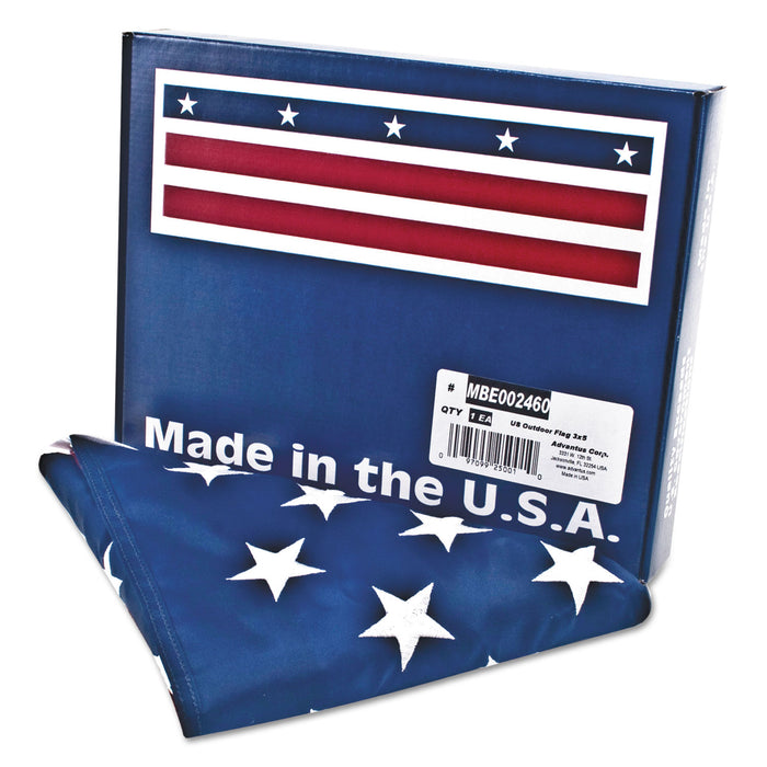All-Weather Outdoor U.S. Flag, Heavyweight Nylon, 3 ft x 5 ft