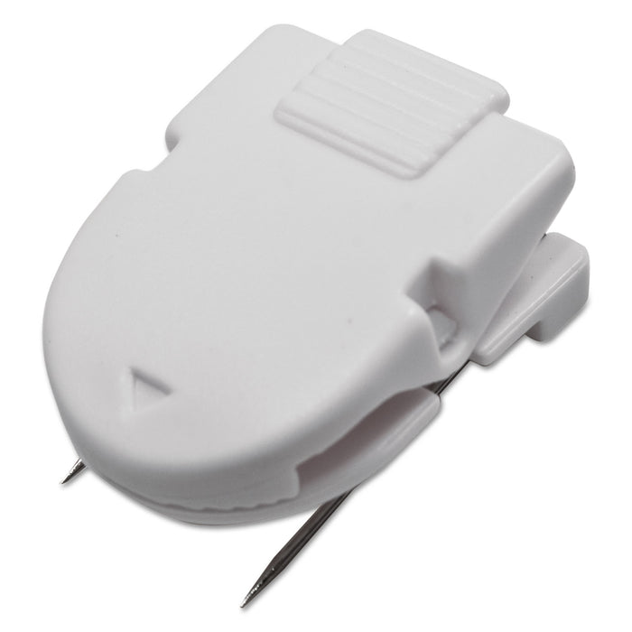 Wall Clips for Fabric Panels, 40 Sheets, White, 20/Box