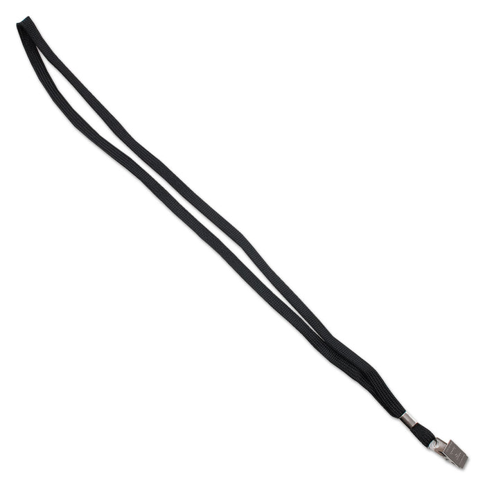 Deluxe Safety Lanyards, Clip Style, 36" Long, Black, 24/Box
