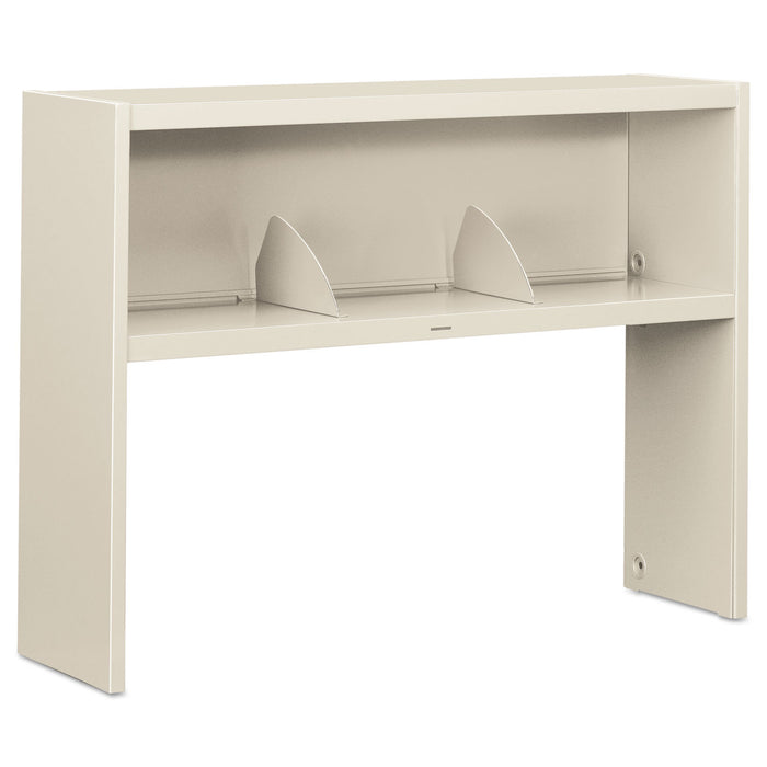 38000 Series Stack On Open Shelf Hutch, 48w x 13.5d x 34.75h, Light Gray