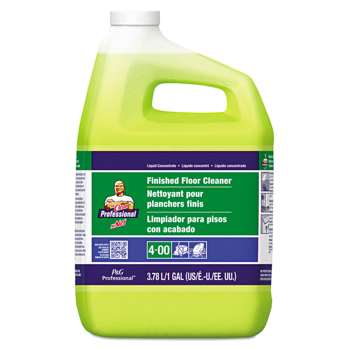 Finished Floor Cleaner, Lemon Scent, One Gallon Bottle, 3/Carton