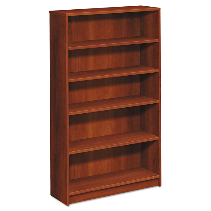 1870 Series Bookcase, Five Shelf, 36w x 11 1/2d x 60 1/8h, Cognac