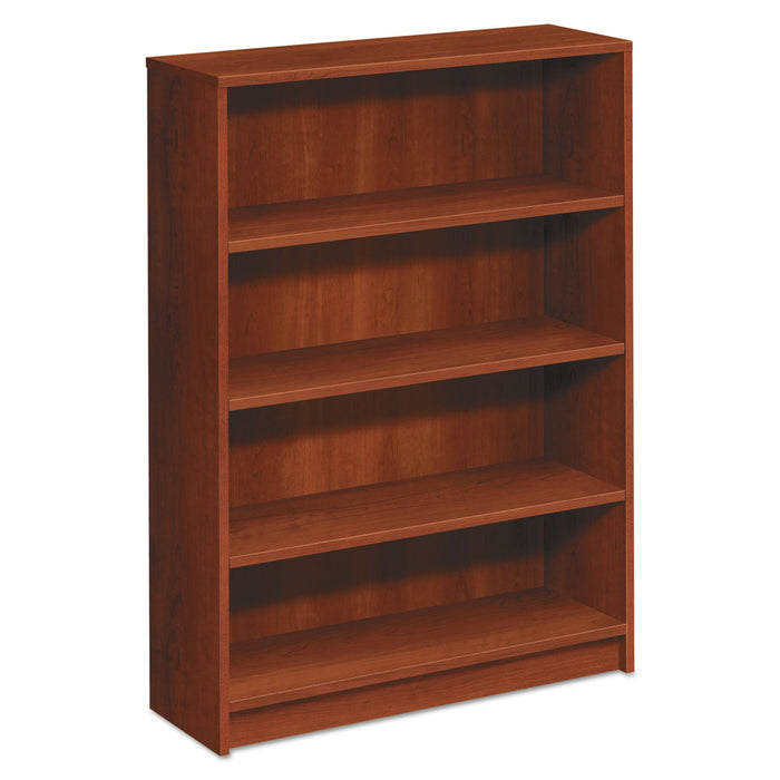1870 Series Bookcase, Four Shelf, 36w x 11 1/2d x 48 3/4h, Cognac