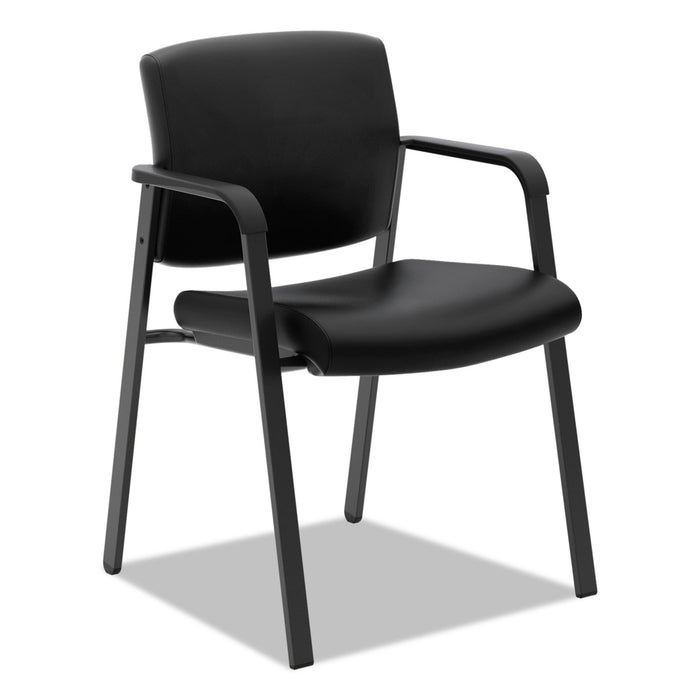HVL605 Guest Chair, 23.5" x 24" x 35", Black Seat/Black Back, Black Base