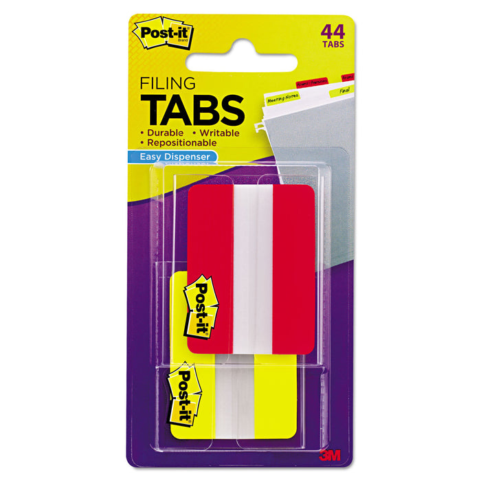 2" and 3" Tabs, 1/5-Cut Tabs, Assorted Colors, 2" Wide, 44/Pack