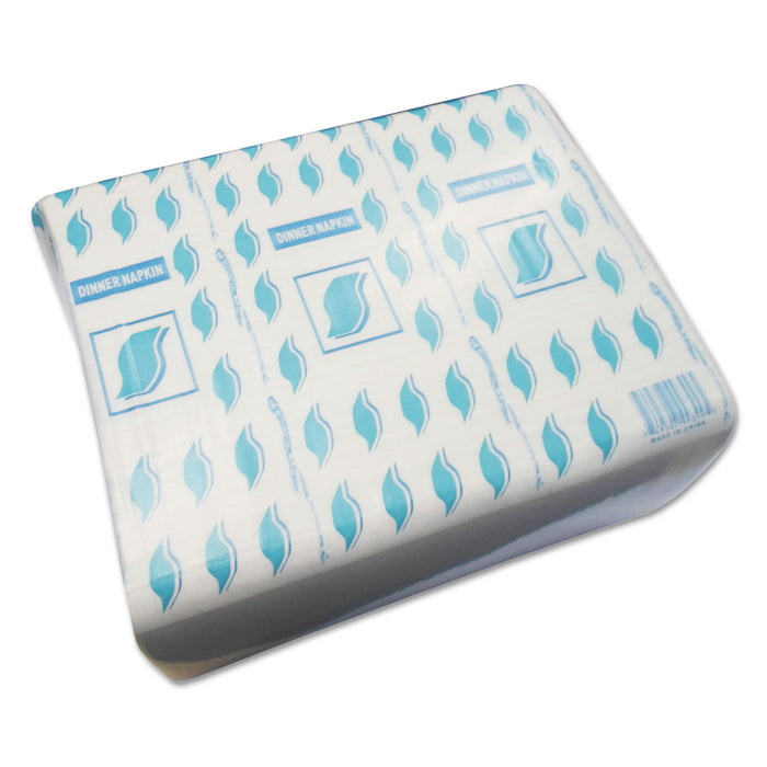 Dinner Napkins, 2-Ply, 15 x 17, White, 150/Pack, 20 Packs/Carton