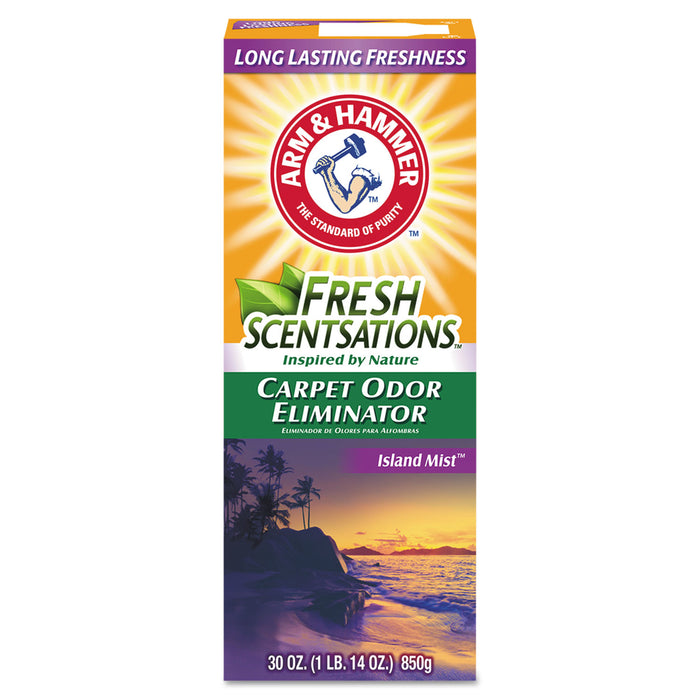 Fresh Scentsations Carpet Odor Eliminator, Island Mist, 30 oz Box