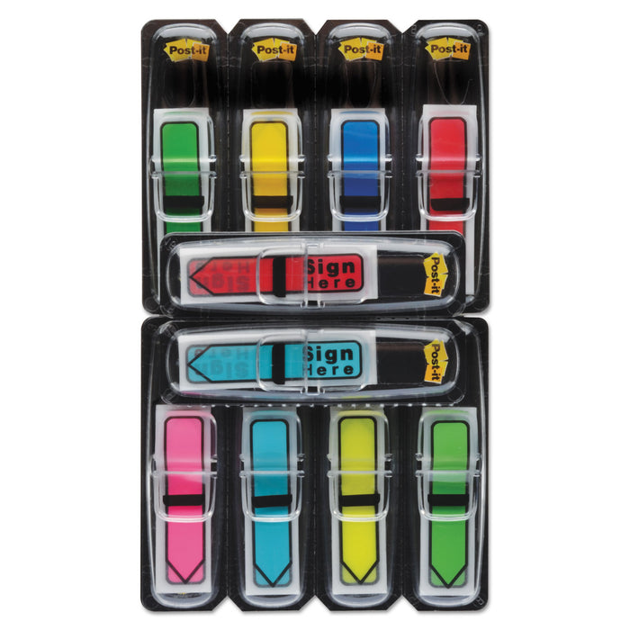 Arrow 1/2" Page Flags, Assorted Primary/Brights, 252/Pack