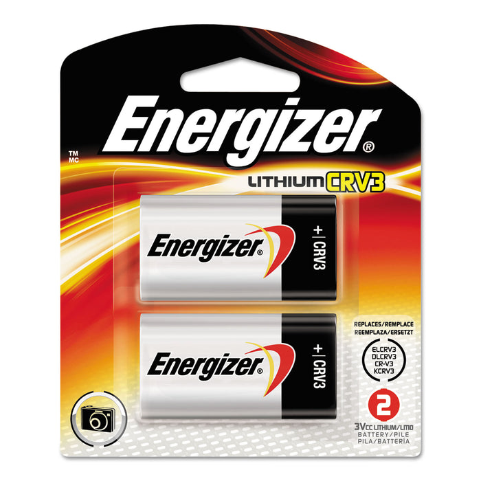 CRV3 Lithium Photo Battery, 3V, 2/Pack