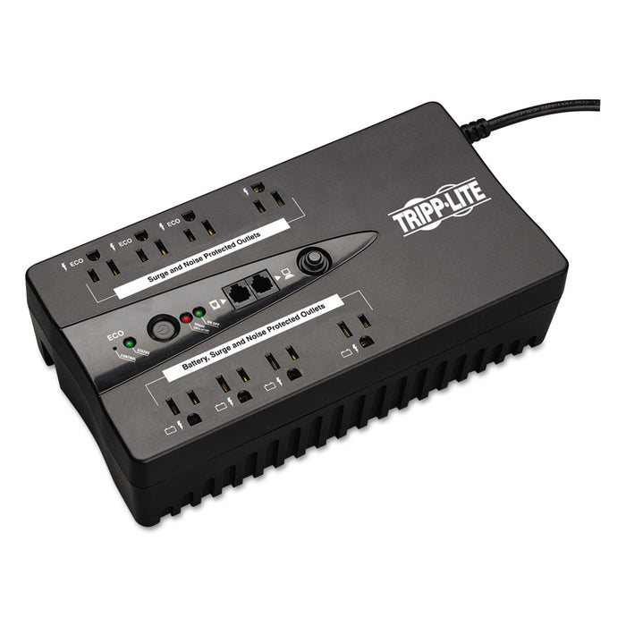 ECO Series Energy-Saving Standby UPS, USB, 8 Outlets, 550 VA, 420 J
