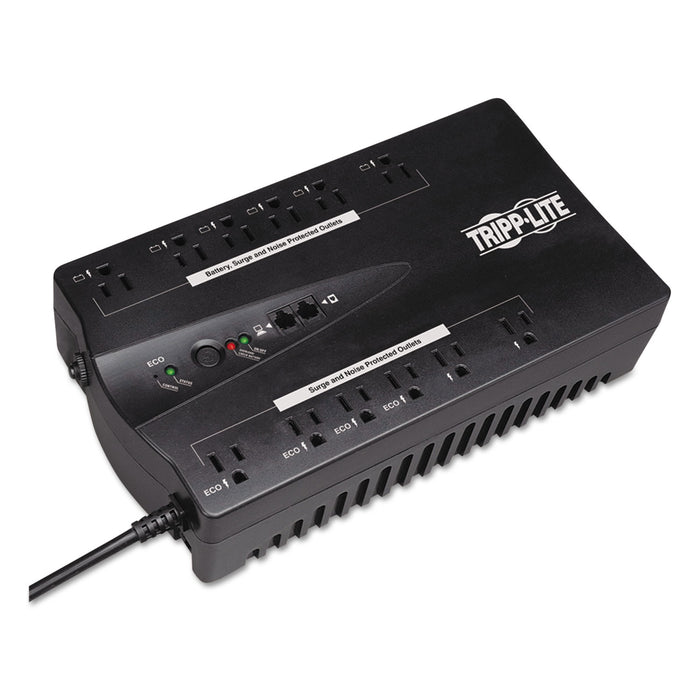 ECO Series Energy-Saving Standby UPS with USB, 12 Outlets, 750 VA, 420 J