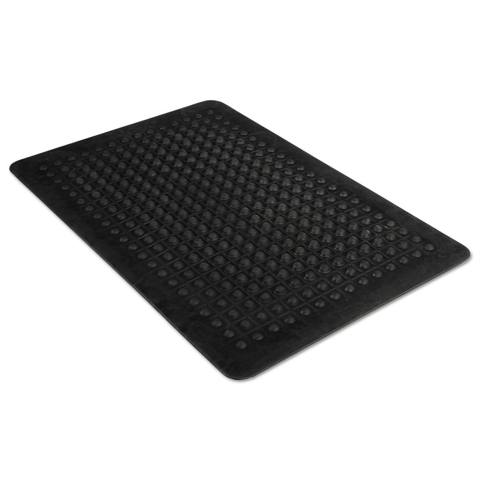 Flex Step Rubber Anti-Fatigue Mat, Polypropylene, 36 x 60, Black