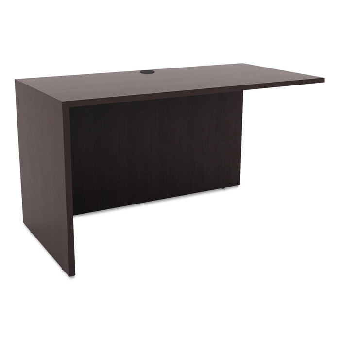Alera Valencia Series Reversible Return/Bridge Shell, 47 1/4w x 23 5/8d x 29 1/2h, Espresso