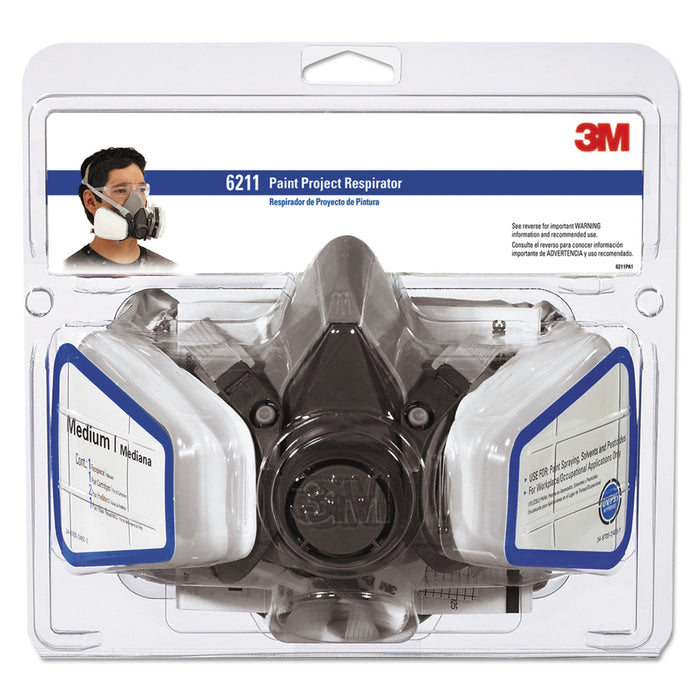 Half Facepiece Paint Spray/Pesticide Respirator, Medium