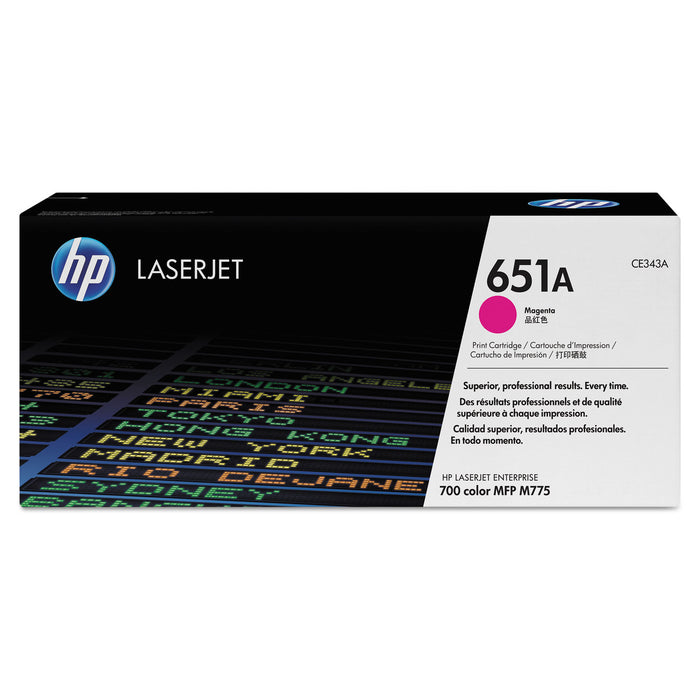 HP 651A, (CE343A-G) Magenta Original LaserJet Toner Cartridge for US Government